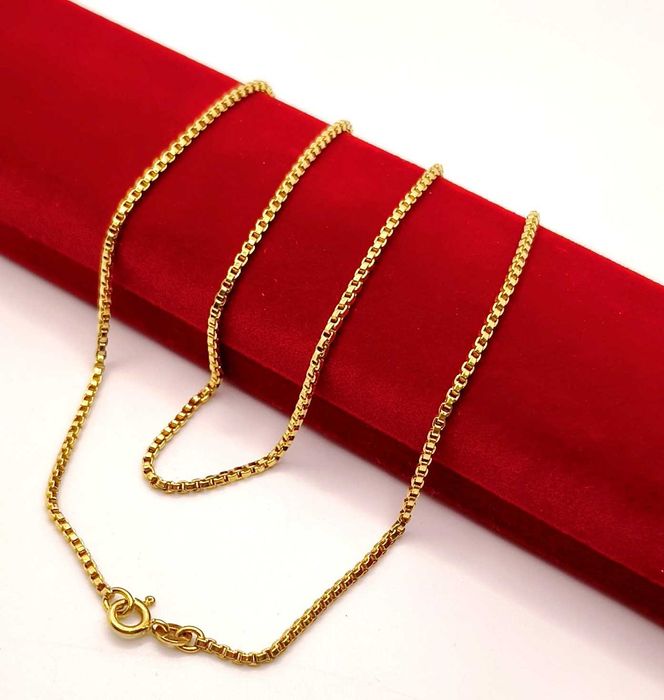 Złoty łańcuszek Kostka gruba PR.750 W:11,18gr Dł.61cm InterSKLEP