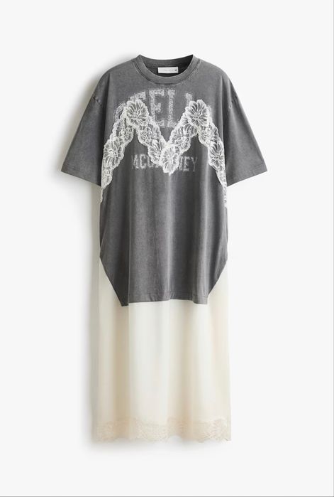 Сукня-футболка з мережвною каймою Stella McCartney  H&M