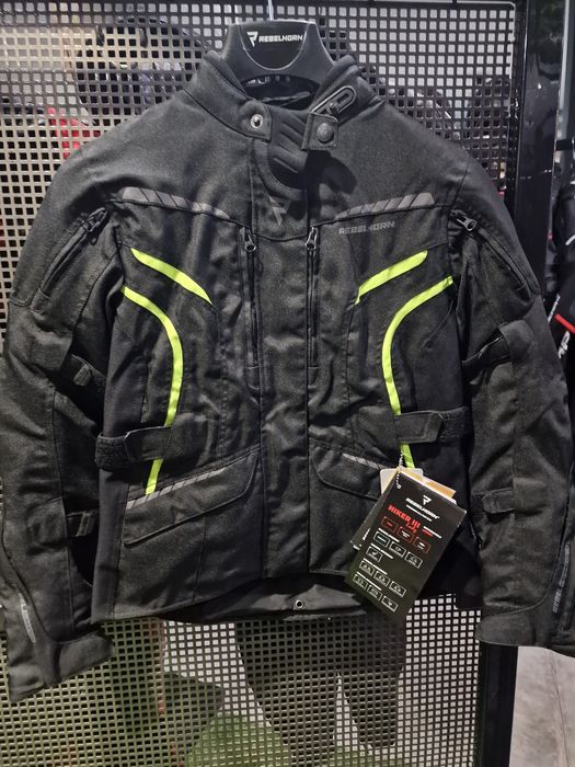 Kurtka Tekstylna REBELHORN HIKER III LADY Czarny/Fluo Żółty 'S !Sklep!