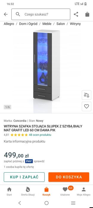 Witryna komoda szafki nocne