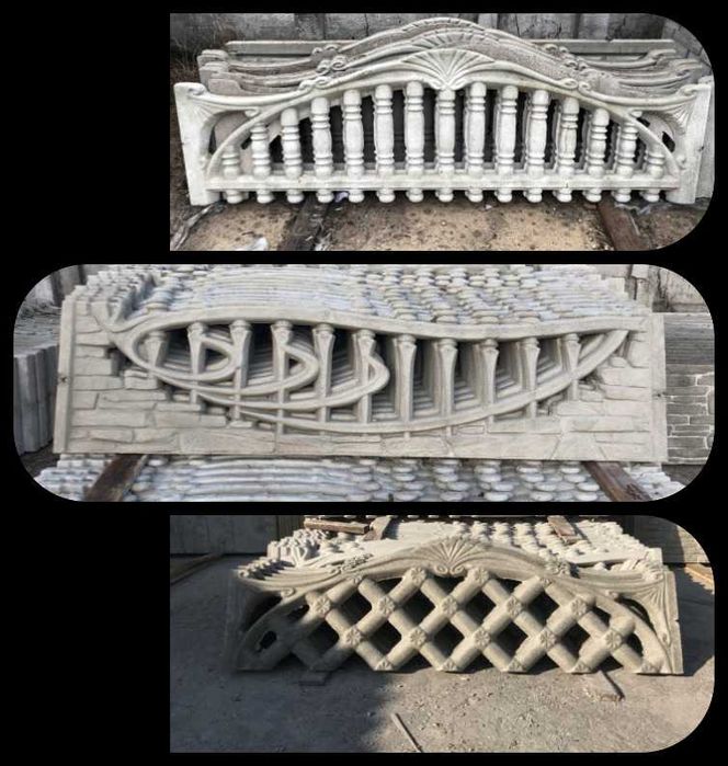 Бетонна огорожа, євроогорожа, стовпчики, підмуровка, плити