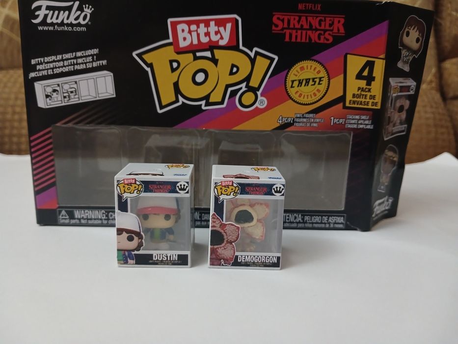 Фігурки Funko Pop Bitty Pop дивні дива, Dustin, Demogorgan