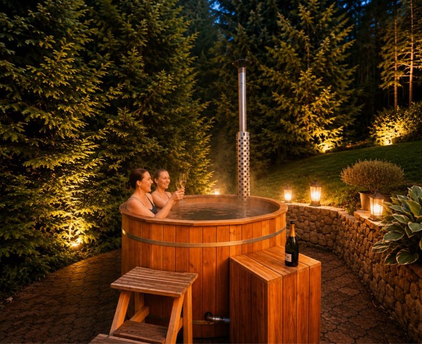 Domek pod lasem balia SAUNA na wyłączność cisza i spokój