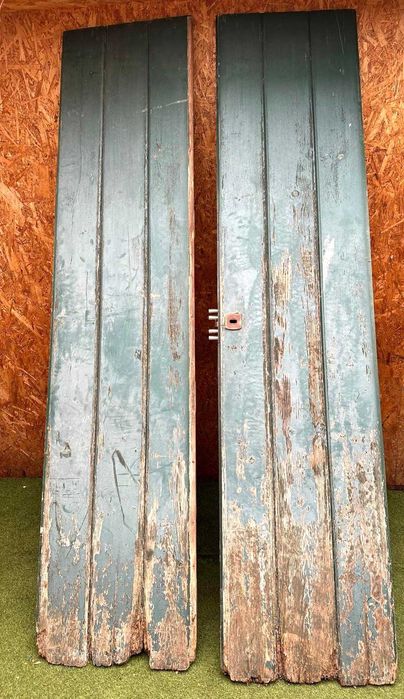 Porta antiga de duas folhas, 254X61 cm