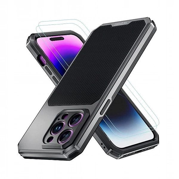 Metalowe Plecki, Etui Do Iphone 14 Pro Folia Folia Ochronna Na Ekran