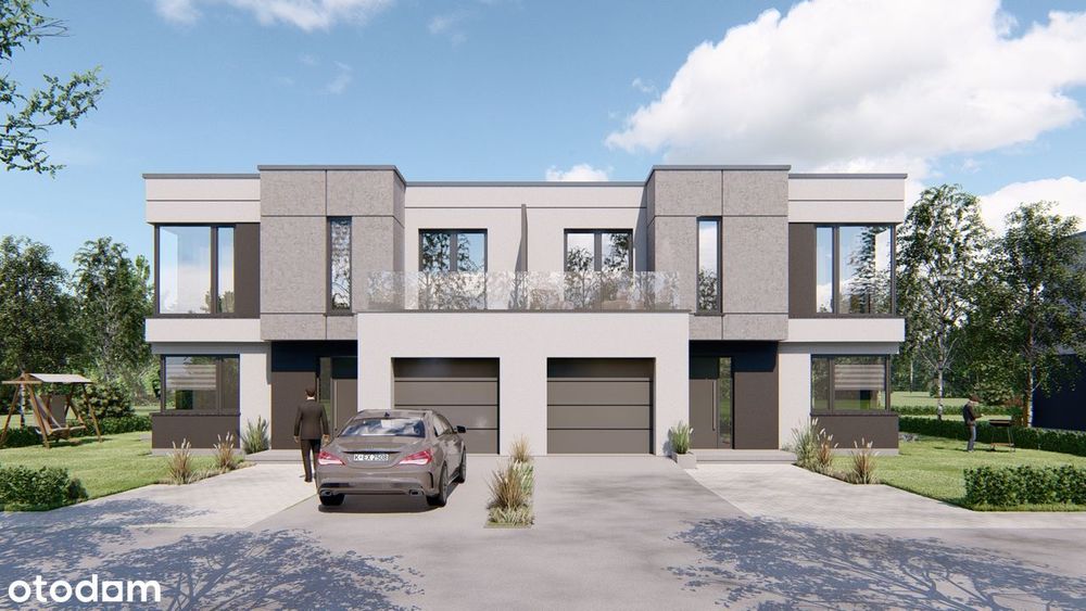 Duży nowoczesny dom pod lasem w Lesznowoli 154,07 m2
