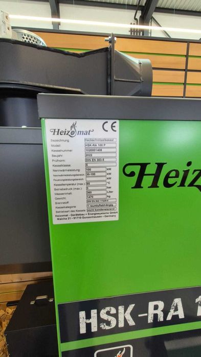 Piec na Trociny Zrębki Płytę MDF HDF Wióra Pellet Heizomat 100kw