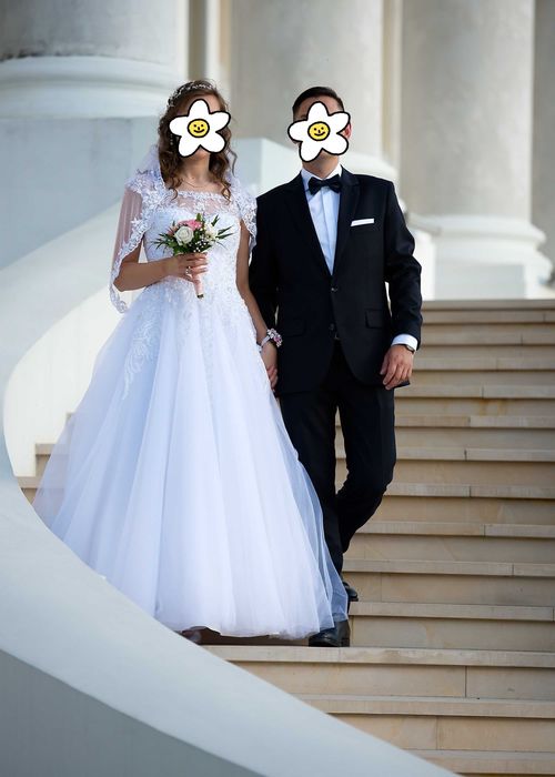 Suknia ślubna r. S, w bdb stanie