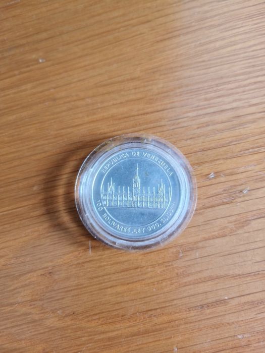 100 Bolívares Moeda Prata