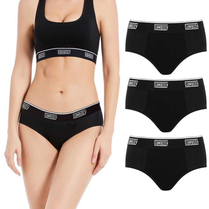 Nowe damskie majtki / figi / okresowe / 3-pak / 2XL !7379!