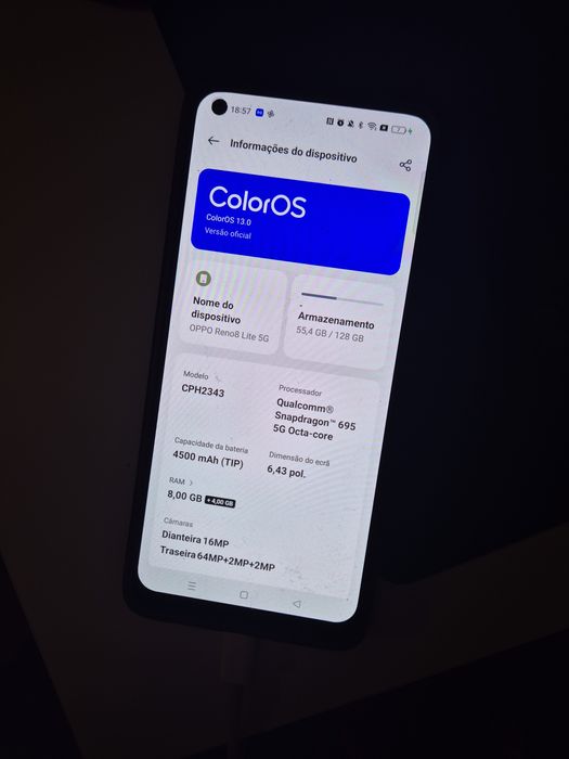 Oppo reno 8 lite  8gb 128gb