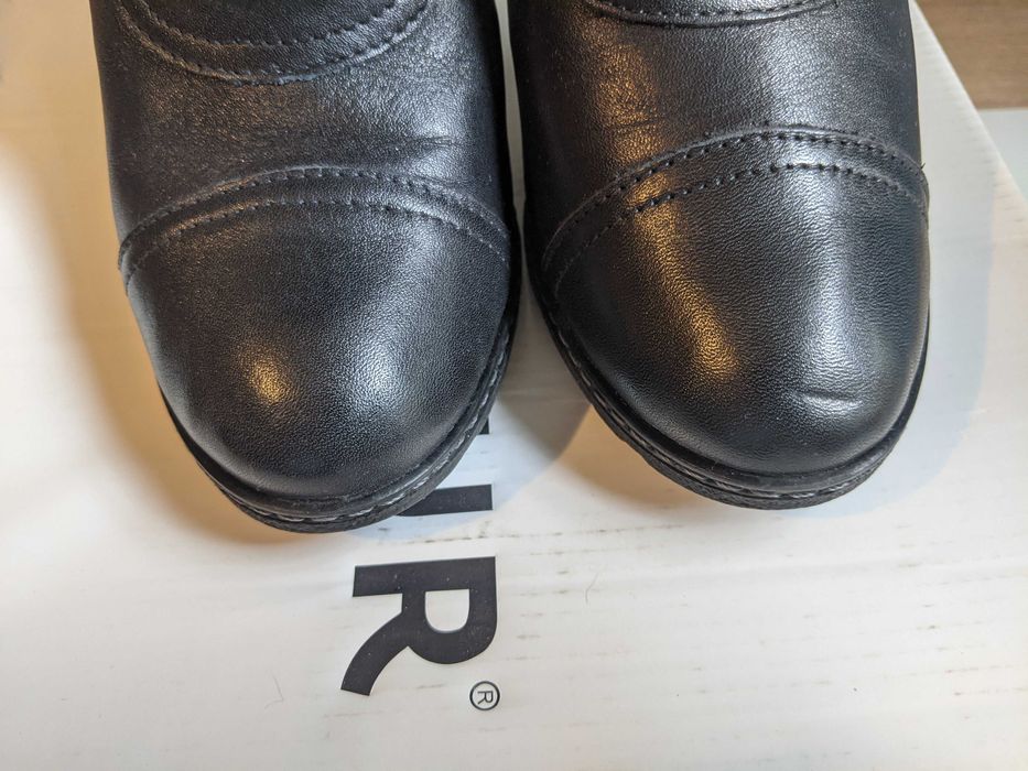 Buty, Botki zimowe, trzewiki ocieplane, skórzane McArthur czarne 36