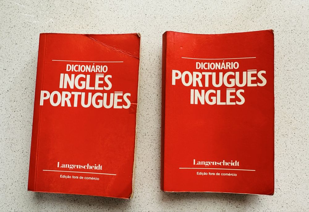 2 dicionários de bolso Langenscheidt Português / Inglês