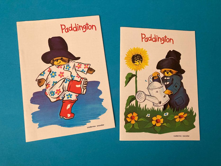 Colecção Completa de 8 Cadernos Escolares do Paddington Anos 70