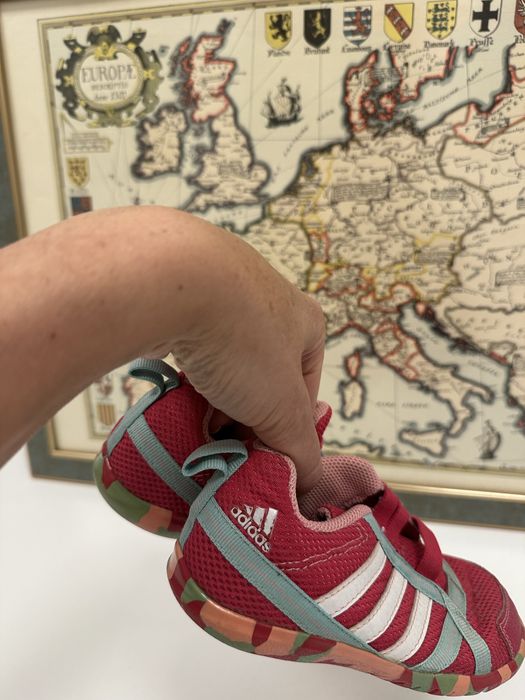 Adidasy, rozm. 27, dla dziewczynki , róż-mięta