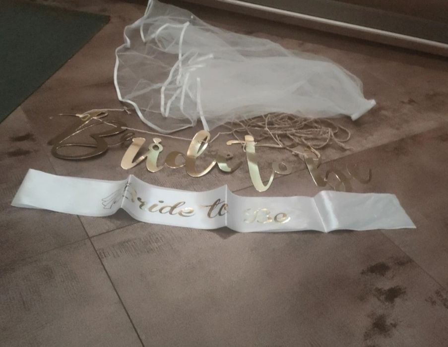 Zestaw na wieczór panieński bride to be + wianek