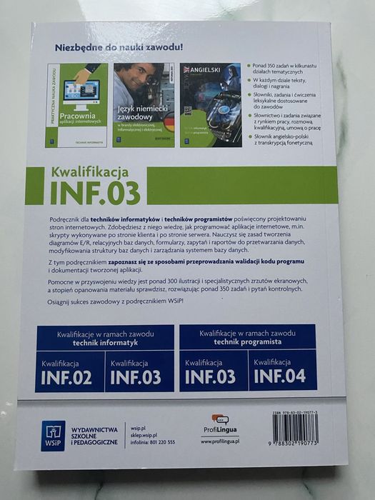3 podręczniki do modułu inf0.3 dla technikum