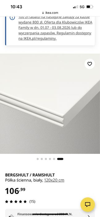 Półka scienna ikea