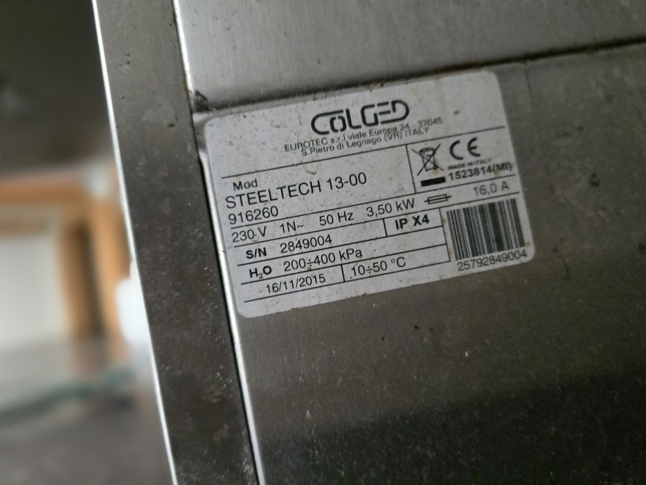 Máquina de Lavar Loiça Industrial Colged Steeltech