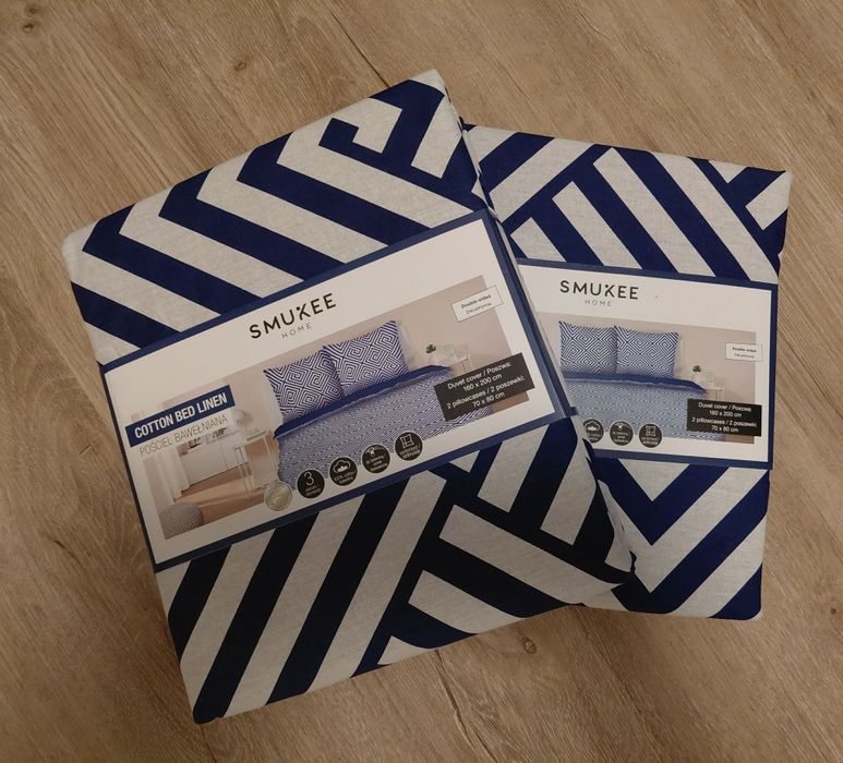 Pościel bawełniana 160x200 nowa - 2 komplety