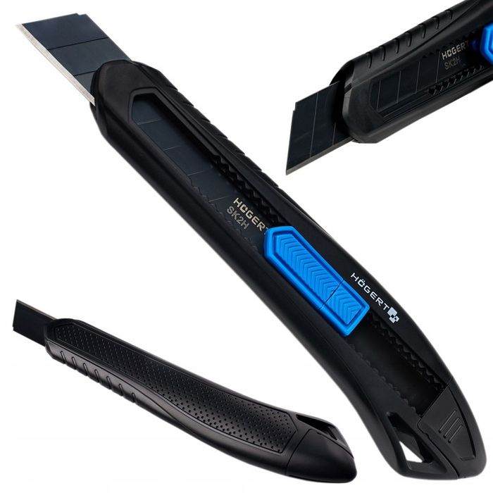 Nóż Nożyk Do Tapet Plastikowy Ostrze Łamane 18mm 30 Sztuk Bardzo Mocny