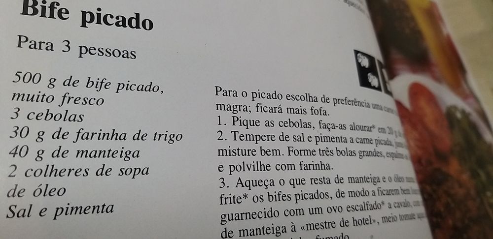 Arte Culinária, Carnes.