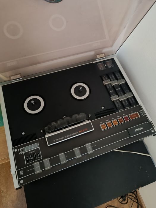Magnetofon szpulowy Philips N4510 | Vintage / Retro | Uszkodzony / Na części