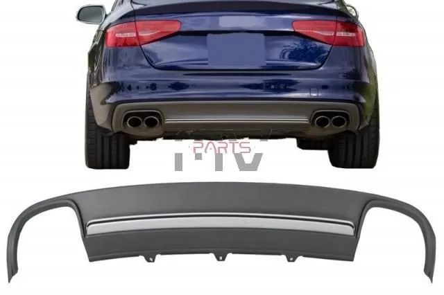 Difusor com Ponteiras Audi A4 B8.5 (2012 a 2015) Look S4