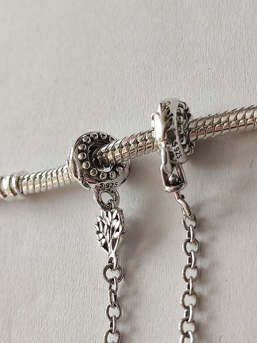 Piękny łańcuszek zabezpieczający srebro drzewo rodziny family love