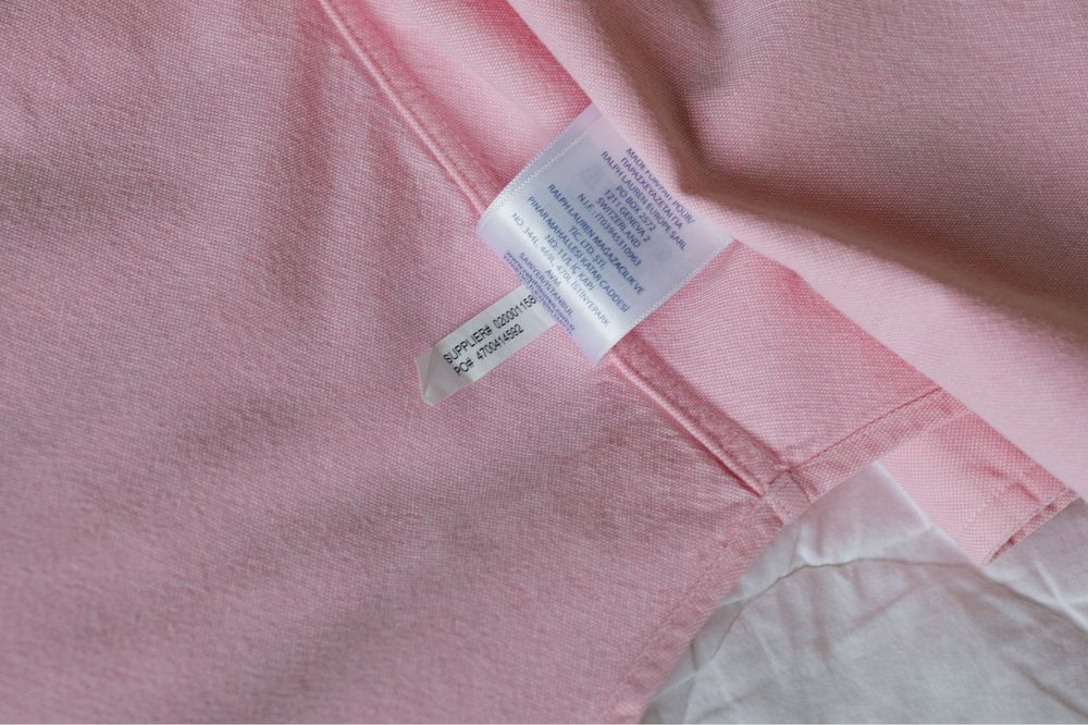 Рожева сорочка polo ralph lauren жіноча рубашка котон бавовна розмір s