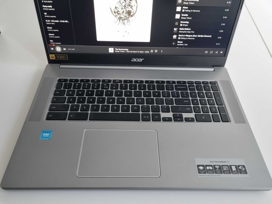 Acer Chromebook 317 17' inches FullHd 8Gb, 128+64 GB + nowe etui