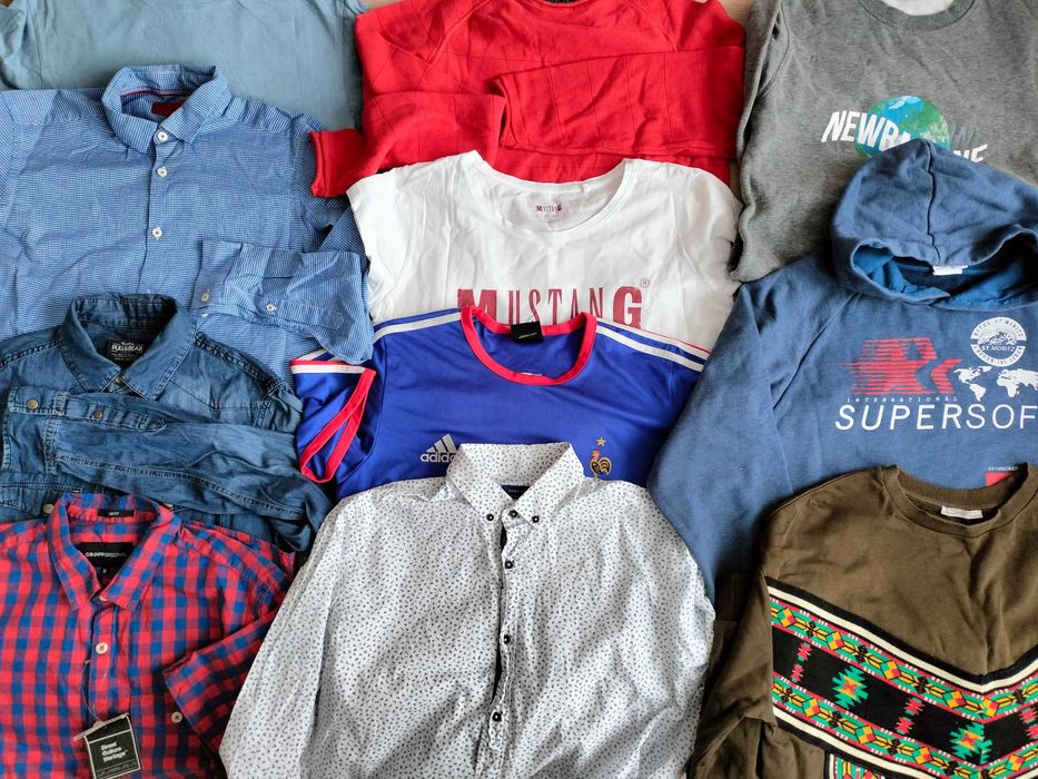 Paczka 11 szt. ubrań  r. M bluzy, koszule