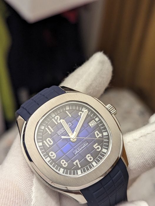 Seiko mod Aquaneiko niebieski szafir