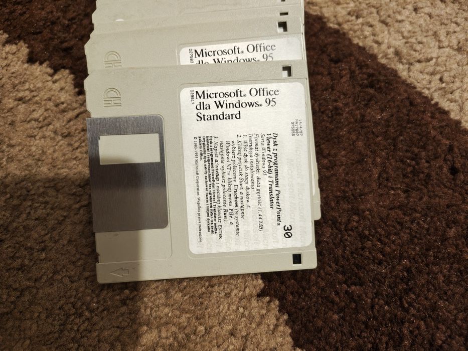 Pc dyskietki 3,5 Microsoft Office dla Windows 95 unikat