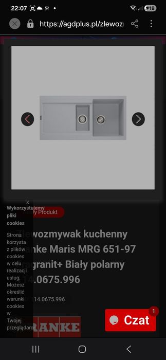 Zlewozmywak  FRANKE Maris MRG 651-97  bialy  polarny