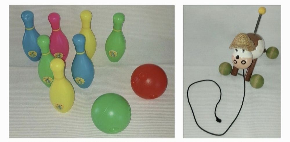 Crea pulseiras, Jogo Memory, Berlindres, Jogo boliche, Bonecas LOL...