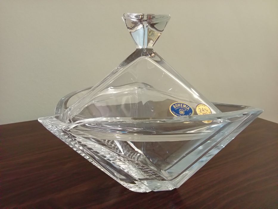 Bomboneira Cristal Bohemia - Made in Czech Republic