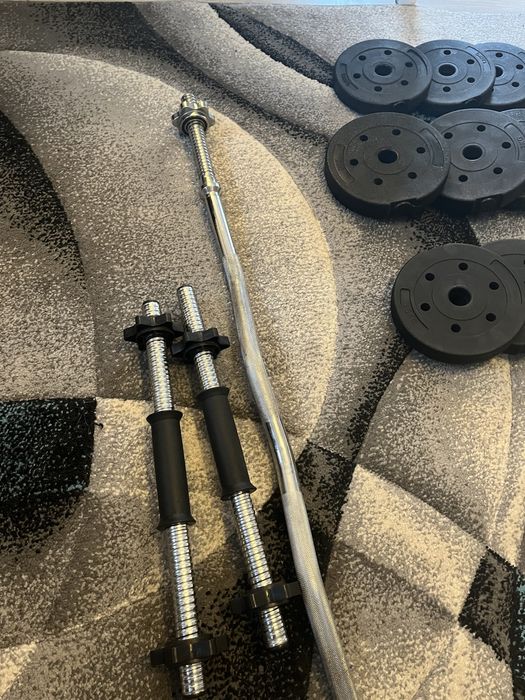 gryf łamany hantle i obciążenia