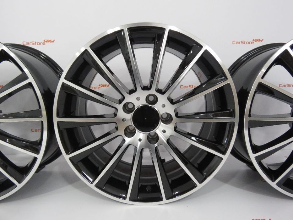 Jantes Look  Mercedes Turbine 17 x 7.5 et45 5x112 Pretas + Polidas
