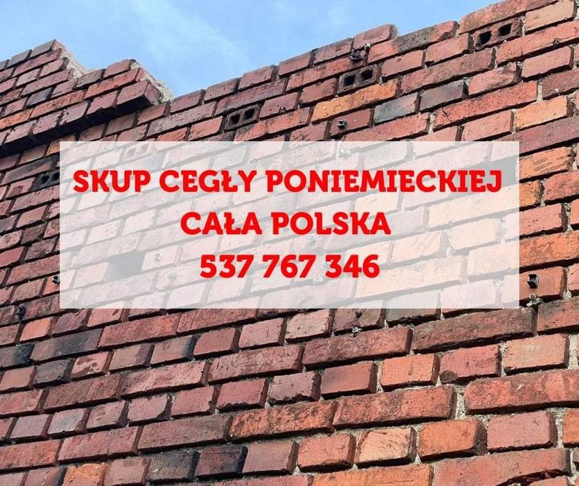 skup cegły cegła rozbiórki budynków wyburzenia rozbiórka odkup cegły