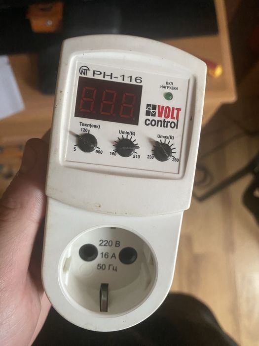 Реле напряжения Новатек-Электро РН-116 Volt Control (б/у)