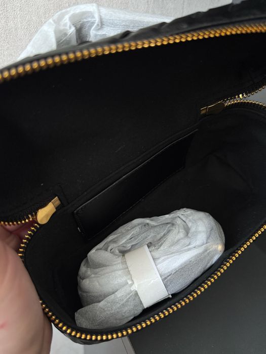 Нова чорна плетена сумка крос боді