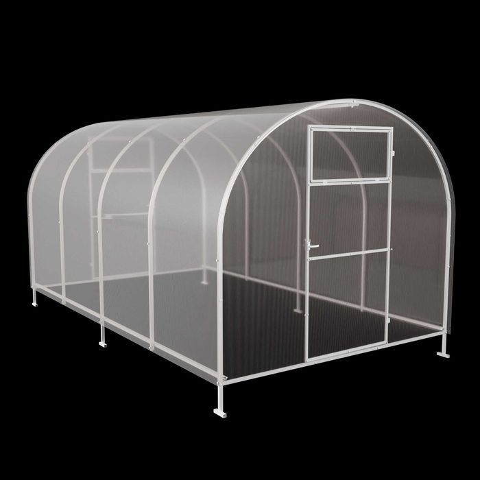 Szklarnia z poliwęglanu Tunel 2,4x2-12m profile 20x20 POLIWĘGLAN 3-6mm