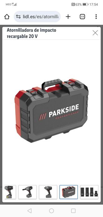 Aparafusadora de impacto Parkside Performance nova436722925086986243