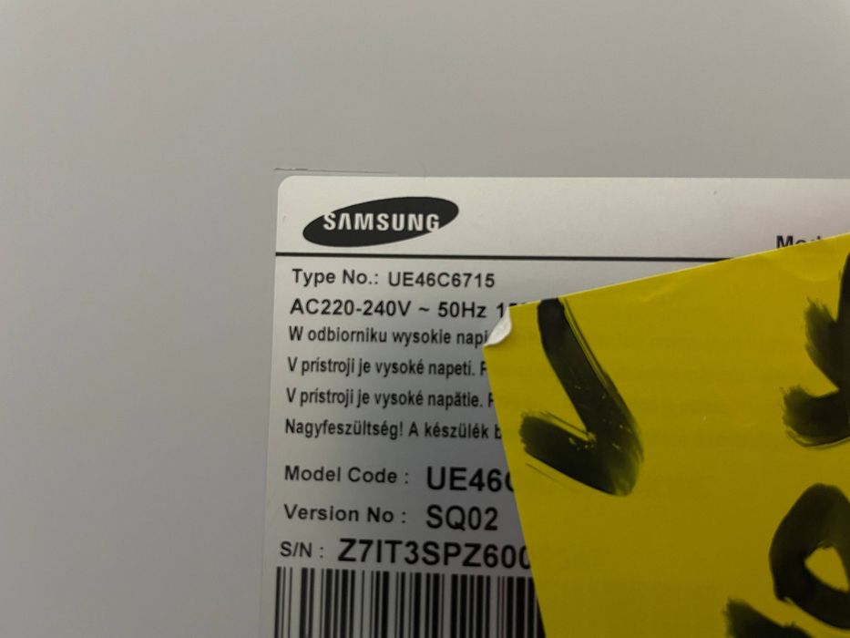 Телевізор Samsung UE46C6715 Без смарту