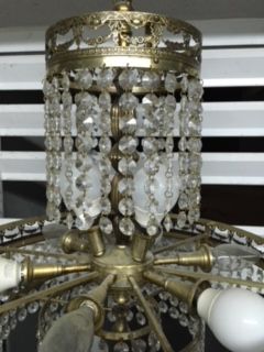 Candeeiro de teto em cristal