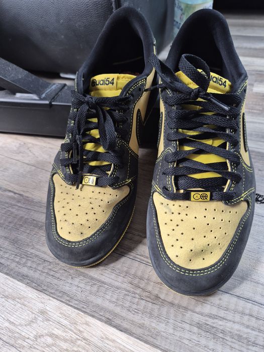 Buty Air Jordan 1 Retro Low OG Quai 54 Black Tour Yellow Red