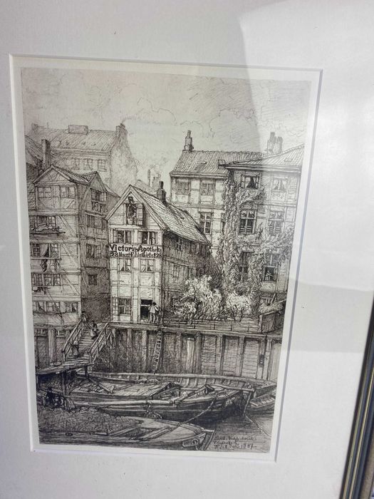 Piękna Grafika z 1887r