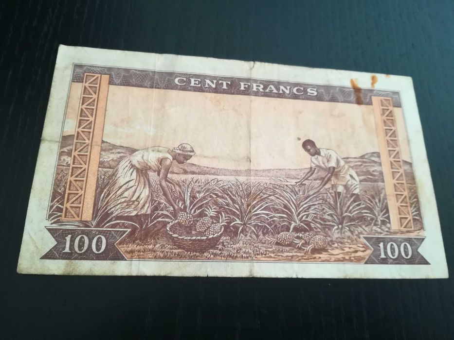 Nota c/ 65 anos 100 Francs Banque Centrale De La Republique De Guinée