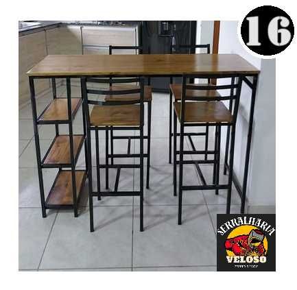 Conjunto de mesas e cadeiras (NOVAS)